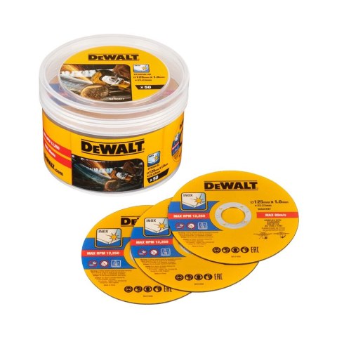 TARCZA DO CIĘCIA 125MM X 1MM 50SZT DEWALT DT20598-QZ