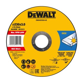 TARCZA DO CIĘCIA 230X22.23X3 MM DEWALT DWA4525SIA-AE