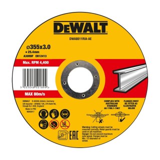 TARCZA DO CIĘCIA 355X25.4X3 MM DEWALT DWA8011RIA-AE