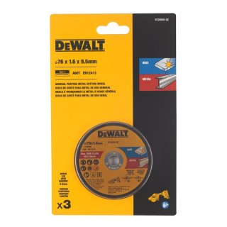 TARCZA DO CIĘCIA 76X1.6 3 SZT. DEWALT DT20592-QZ