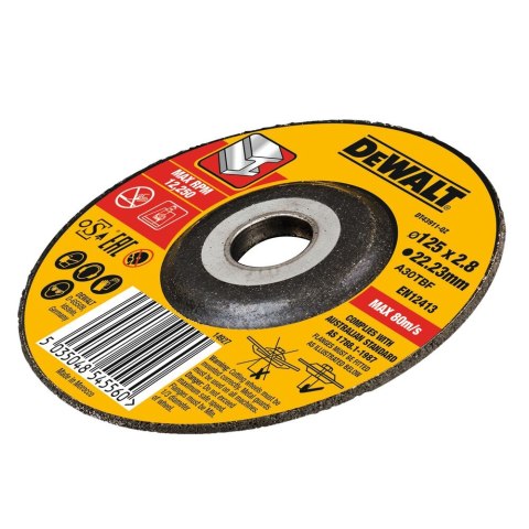 TARCZA DO CIĘCIA METALU 125X3,0X22,23 DEWALT DT43911-QZ
