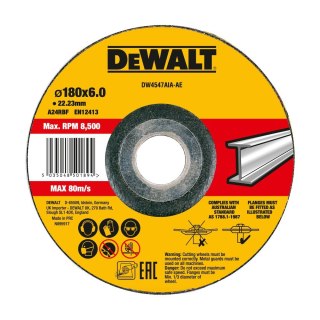 TARCZA DO SZLIFOWANIA 180X22.23X6 MM DEWALT DW4547AIA-AE