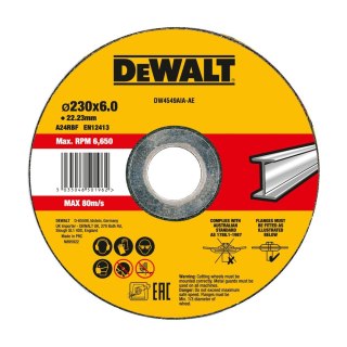 TARCZA DO SZLIFOWANIA 230X22.23X6 MM DEWALT DW4549AIA-AE