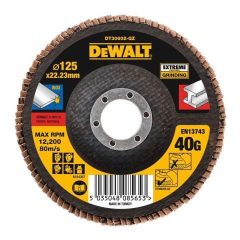 TARCZA LISTKOWA - EXTREME 125MM 40GR DEWALT DT30602-QZ