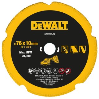 TARCZA MULTIMATERIAŁOWA 76X9.5 DEWALT DT20590-QZ