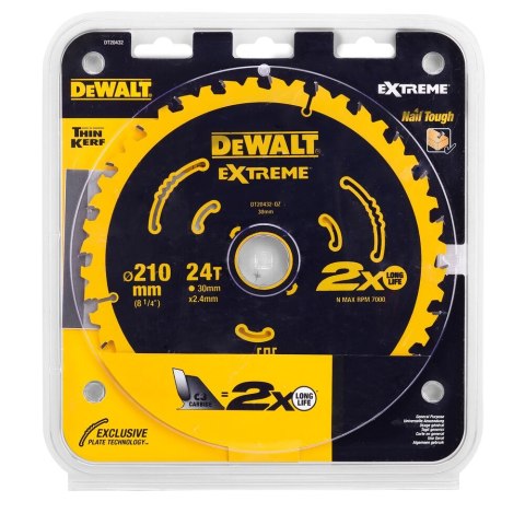 TARCZA PILARSKA 210X30/24 ZĘB DEWALT DT20432-QZ
