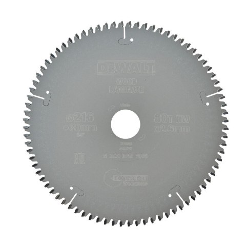 TARCZA PILARSKA 216X30MM, 48 ZĘBÓW DEWALT DT4286-QZ