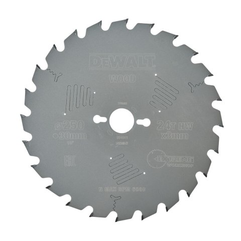 TARCZA PILARSKA 250X30MM, 24 ZĘBÓW DEWALT DT4311-QZ