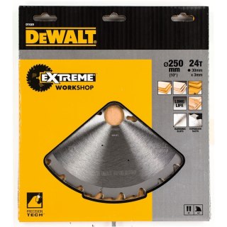 TARCZA PILARSKA 250X30MM, 24 ZĘBY DEWALT DT4301-QZ