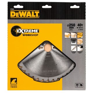 TARCZA PILARSKA 250X30MM, 40 ZĘBÓW DEWALT DT4322-QZ