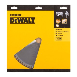 TARCZA PILARSKA 305X30MM, 72 ZĘBÓW DEWALT DT4218-QZ