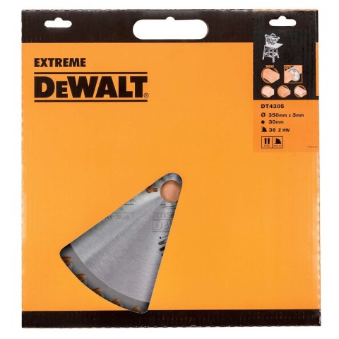 TARCZA PILARSKA 350X30MM, 36 ZĘBÓW DEWALT DT4305-QZ
