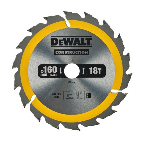 TARCZA PILARSKA 40 DO PIL.PRZEN. 184X16MM DEWALT DT4031-QZ