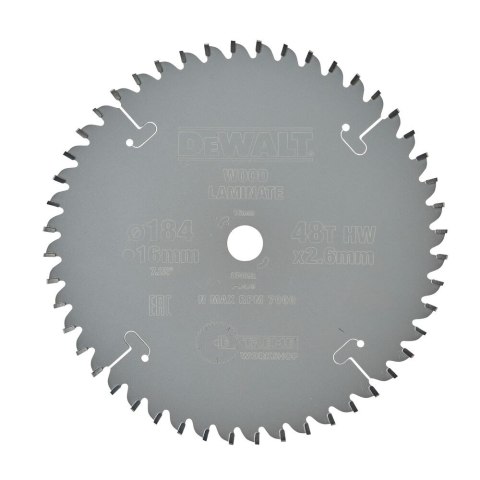 TARCZA PILARSKA 40 DO PIL.PRZEN. 184X16MM DEWALT DT4092-QZ