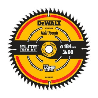 TARCZA PILARSKA ELITE CSB 184 X 16MM 60T DEWALT DT1670-QZ