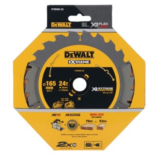 TARCZA PILARSKA XR 165MM X 20MM 24T CSB DEWALT DT99560-QZ