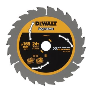 TARCZA PILARSKA XR 165MM X 20MM 24T CSB DEWALT DT99560-QZ