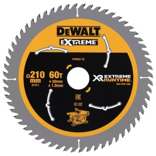 TARCZA PILARSKA XR 210MM X 30MM 60T CSB DEWALT DT99567-QZ