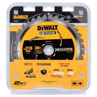 TARCZA PILARSKA XR 216MM X 30MM 36T CSB DEWALT DT99569-QZ