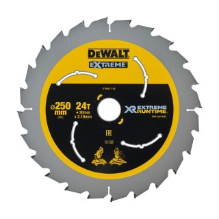 TARCZA PILARSKA XR 250MM X 30MM 24T CSB DEWALT DT99571-QZ