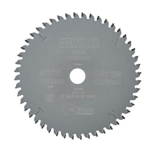TARCZA PILARSKA SERIES 40 DO PIL.PRZEN. 165X20MM DEWALT DT4087-QZ