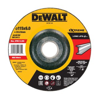 TARCZA SZLIFIERSKA DO STALI 115X6X22,23MM DEWALT DX7921-AE