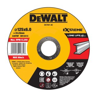 TARCZA SZLIFIERSKA DO STALI 125X6X22,23MM DEWALT DX7941-AE