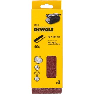 TAŚMA SZLIFIERSKA 75 X 457 MM GRNISTOŚĆ 40 DEWALT DT3640-QZ