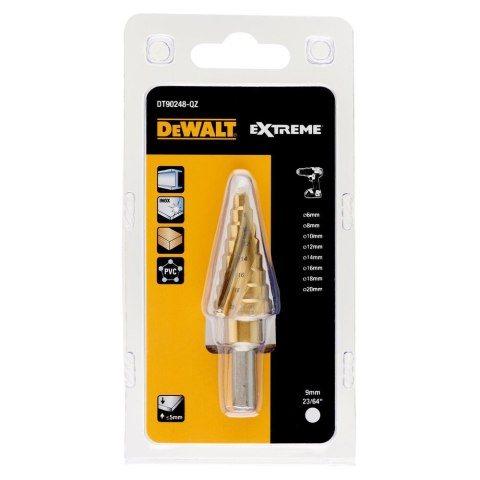 WIERTŁO DO METALU STOPNIOWE 6-20 MM DEWALT DT90248-QZ