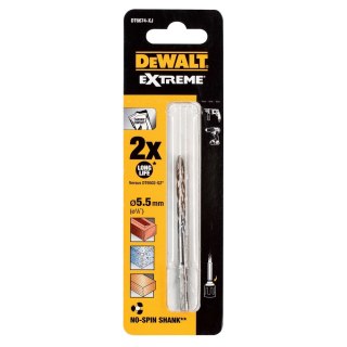 WIERTŁO DO MURU WIDIOWE Z UCHWYTEM WALCOWYM 5,5 X 85 MM DEWALT DT6674-XJ