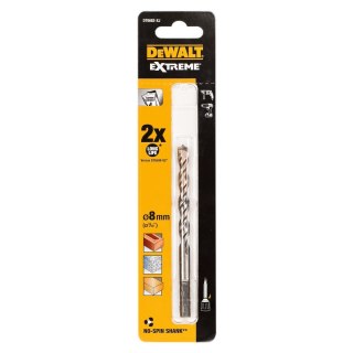 WIERTŁO DO MURU WIDIOWE Z UCHWYTEM WALCOWYM 8 X 120MM DEWALT DT6682-XJ