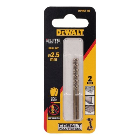 WIERTŁO KOBALTOWE 2.5MM HSS-E DEWALT DT4901-QZ