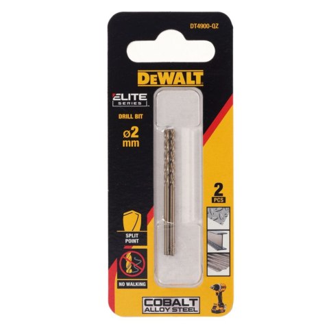 WIERTŁO KOBALTOWE 2MM HSS-E DEWALT DT4900-QZ