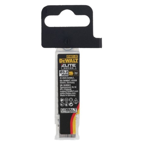 WIERTŁO KOBALTOWE 3.2MM HSS-E - ZESTAW 10 SZT. DEWALT DT4921-QZ