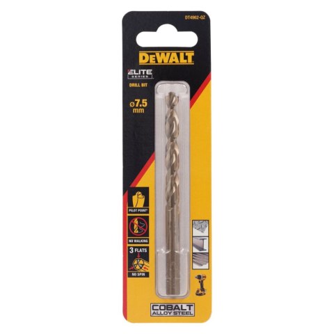 WIERTŁO KOBALTOWE 7.5MM HSS-E DEWALT DT4962-QZ