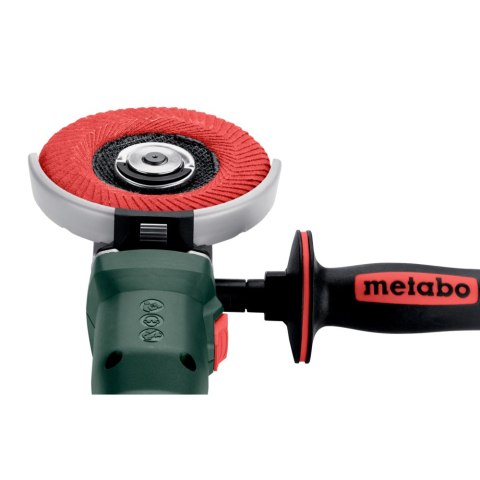 Akumulatorowa szlifierka kątowa z płaską głowicą WVBF 18 LT BL 11-125 Quick Metabo 601307840