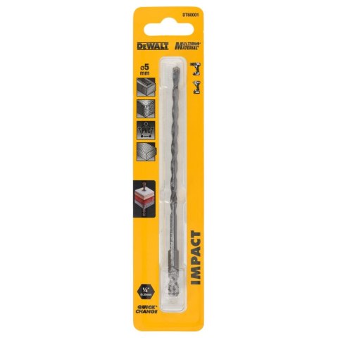WIERTŁO UDAROWE DO MURU 5 MM DEWALT DT60001-QZ