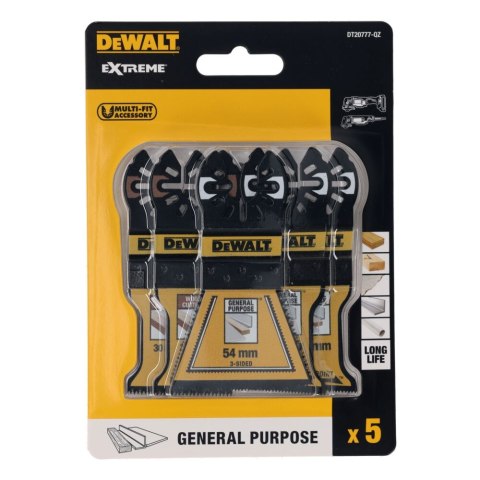 ZESATWA BRZESZCZOTYÓW DO MULTINARZĘDZIA 5 SZT DEWALT DT20777-QZ