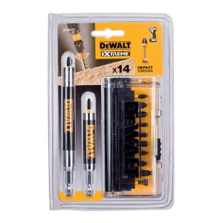 ZESTAW 14 CZ KONC UDAR Z UCHYT TORSION DEWALT DT70512T-QZ