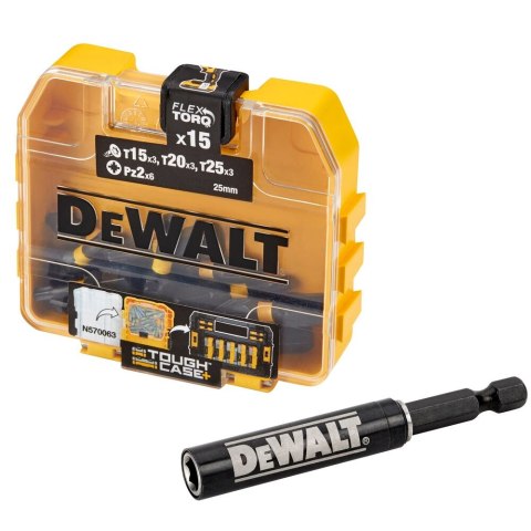 ZESTAW 16 CZ KOŃC UDAR WKRĘT TORSION DEWALT DT70522T-QZ