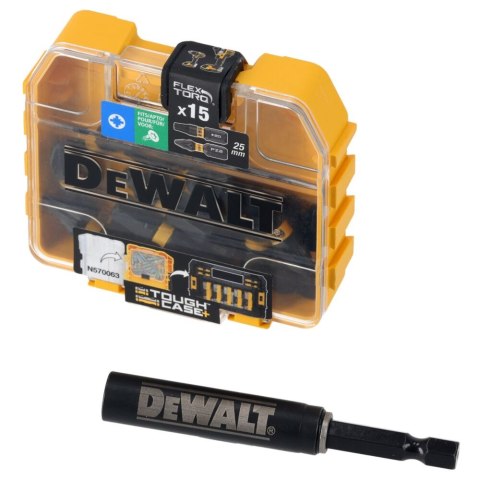 ZESTAW 16 CZ KOŃC UDAR WKRĘT TORSION DEWALT DT70522T-QZ