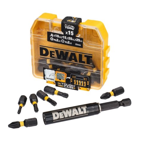 ZESTAW 16 CZ KOŃC UDAR WKRĘT TORSION DEWALT DT70577T-QZ