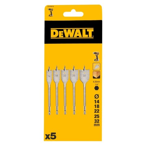 ZESTAW 5 SZT WIERTŁA PŁASKIE DEWALT DT4798-QZ
