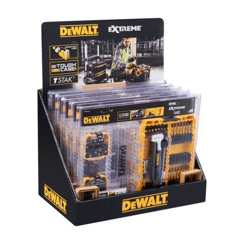 ZESTAW 80 ELEMENTOWY Z UCHWYTEM KĄTOWYM DEWALT DT70775-QZ