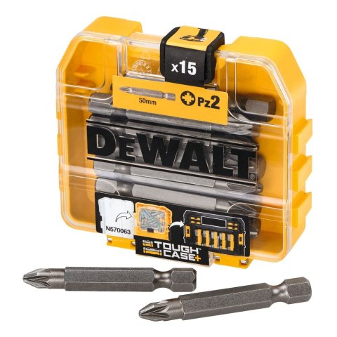 ZESTAW BITOW 15PC 50MM PZ2 TIC TAC DEWALT DT7912-QZ