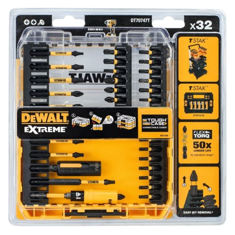ZESTAW BITOW 32SZT FLEXTORQ DEWALT DT70747T-QZ