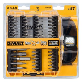 ZESTAW BITOW 47SZT ,OKULARY DEWALT DT70704-QZ