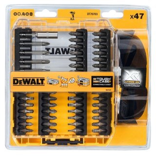 ZESTAW BITOW 47SZT, OKULARY OCHRONNE DEWALT DT70703-QZ