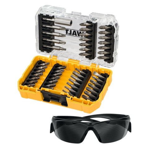 ZESTAW BITOW 47SZT, OKULARY OCHRONNE DEWALT DT70703-QZ