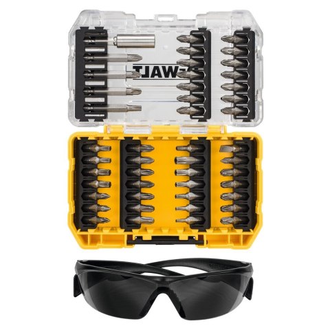 ZESTAW BITOW 47SZT, OKULARY OCHRONNE DEWALT DT70703-QZ